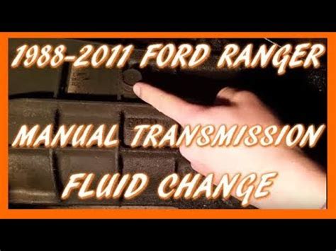 I just changed mine this afternoon and replaced it with Mercon V ATF. . 1988 ford ranger manual transmission fluid type